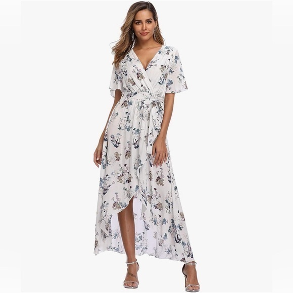 Floral High Low Maxi Dress - Picture 2 of 5
